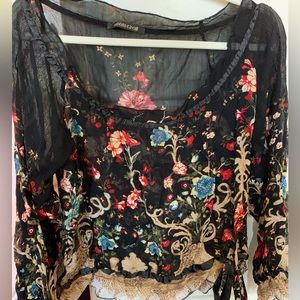 Roberto Cavalli mesh top